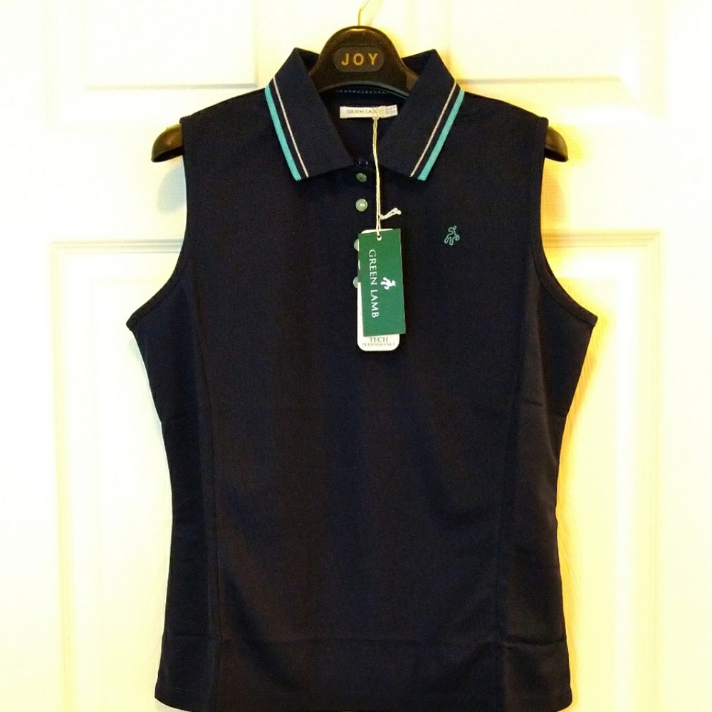 Green Lamb (Ireland) sleeveless polo - NWT